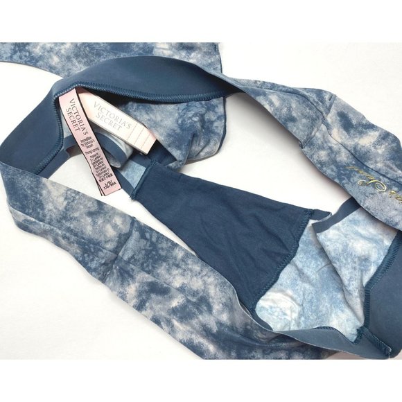 Victorias Secret Incredible Tie Dye Thongs Panties Size Large Lot of 2 Blue - Picture 5 of 11